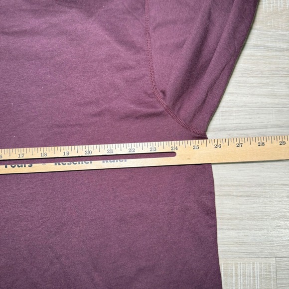 BYLT Premium Basics Performance Drop Cut Long Sleeve Shirt 2XL‎ Men's Top Purple - Picture 5 of 6